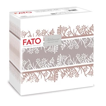 Fato Airlaid szalvéta 40x40cm Garden cappuccino 50 lapos