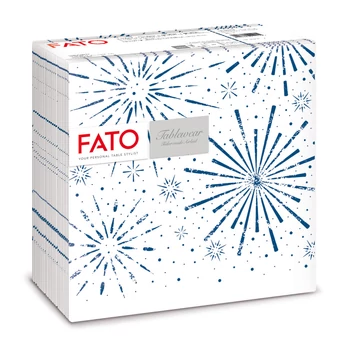 Fato Airlaid karácsonyi szalvéta 40x40cm Incanto Blue 50 lapos
