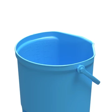 Igeax élelmiszeripari vödör 12L, skálázott, narancssárga