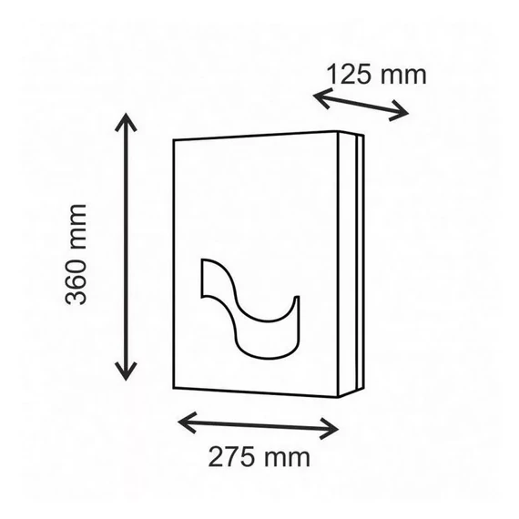 Celtex Megamini V hajtogatott kéztörlő adagoló, ABS, fehér