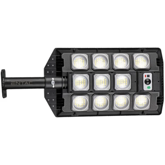 Entac LED Szolár Utcai Lámpa Távirányítóval, Mozgásérzékelővvel Autamata Dimm funkcióval, 1000lm