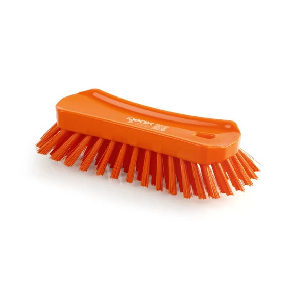 Igeax élelmiszeripari ergonómikus kézi súroló kefe narancssárga 0,5mm közepes sörtével