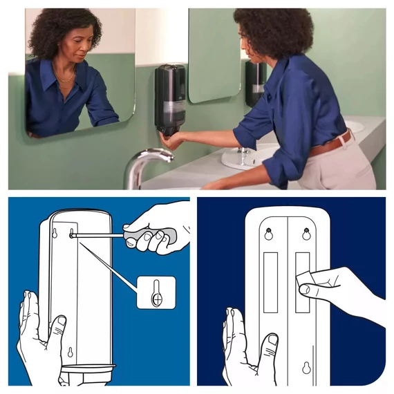 Tork folyékony- és habszappan adagoló Fekete