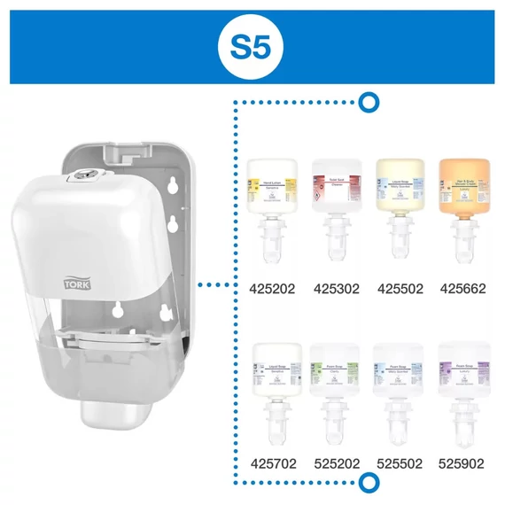 Tork Mini szappan- és kézfertőtlenítő-adagoló, fehér