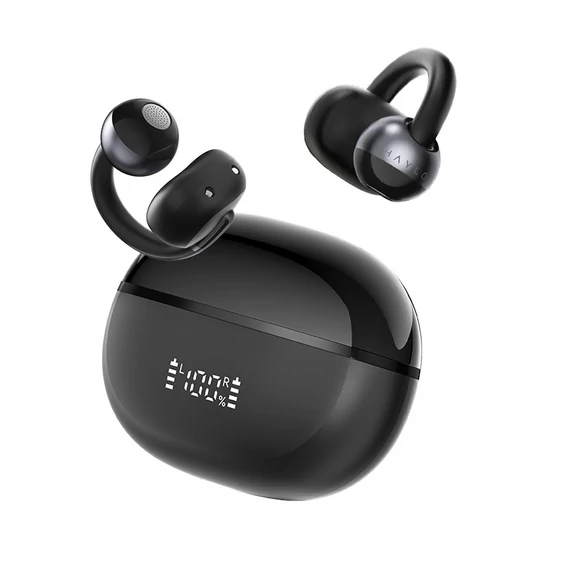 Haylou Xiaomi Airfree vezeték nélküli fülhallgató, fülre akasztós, fekete