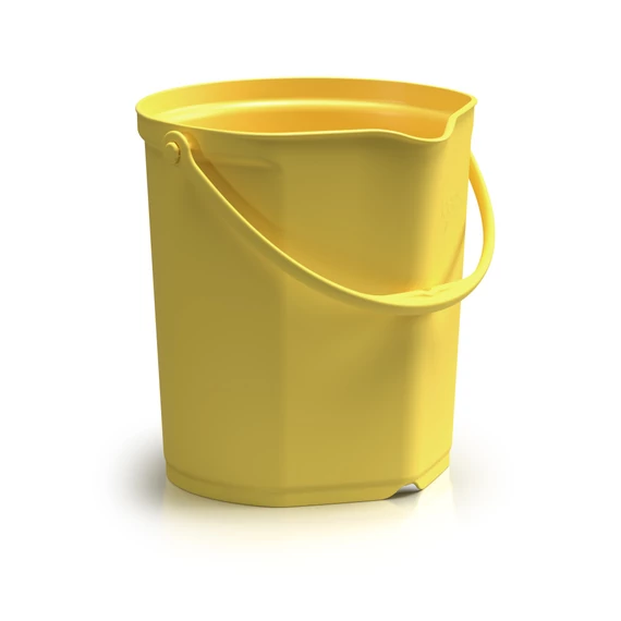 Igeax élelmiszeripari vödör 12L, skálázott, sárga