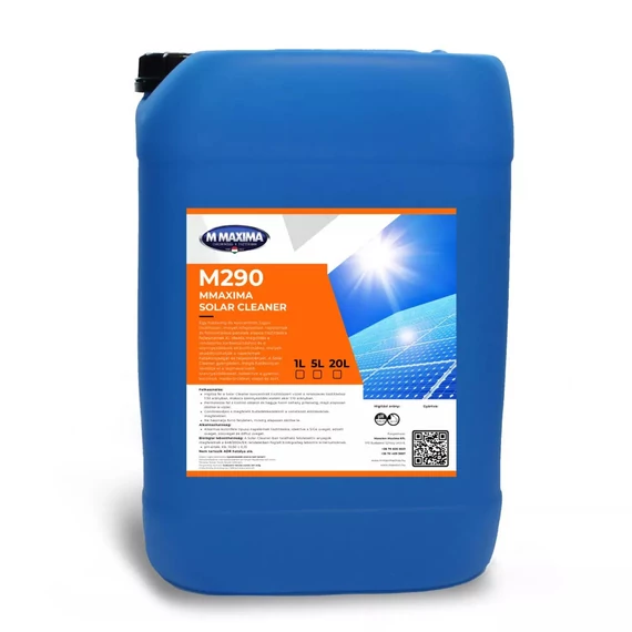 M290 Mmaxima Solar Cleaner – Napelem tisztító koncentrátum, 5 kg (professzionális napelem tisztító folyadék)