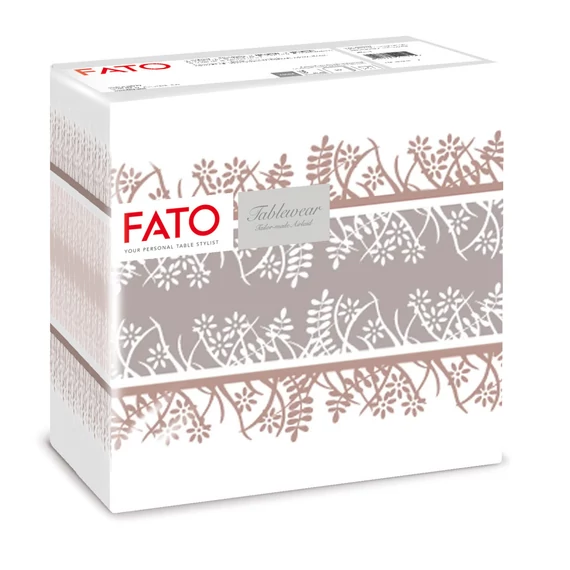 Fato Airlaid szalvéta 40x40cm Garden cappuccino 50 lapos