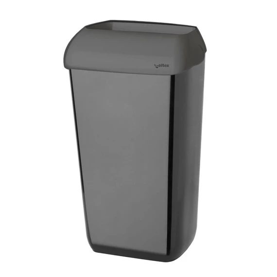 Celtex falra szerelhető, nyitott fedeles kuka, 23 L fekete