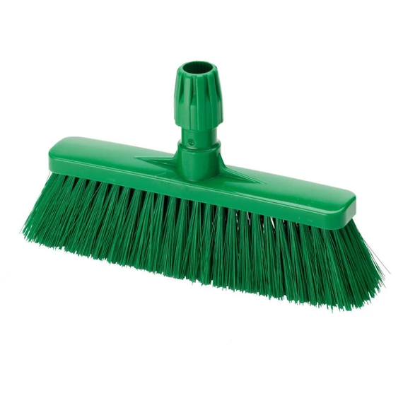 Igeax élelmiszeripari rövid seprű, partvis fej, 0,3mm puha sörtével, zöld