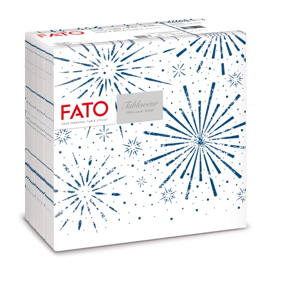 Fato Airlaid karácsonyi szalvéta 40x40cm Incanto Blue 50 lapos