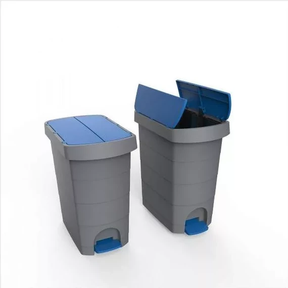 Planet Pelikán Slim pedálos szemetes eco antracit színű, antracit fedéllel 60L