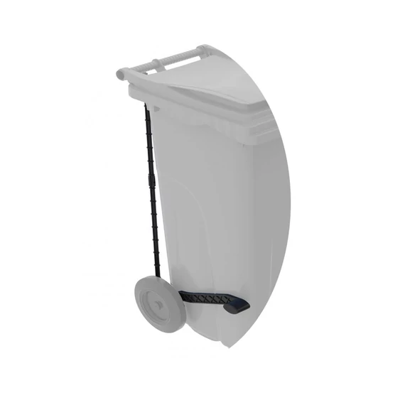 Műanyag szemetes kuka, kommunális hulladékgyűjtő, zöld, 120L