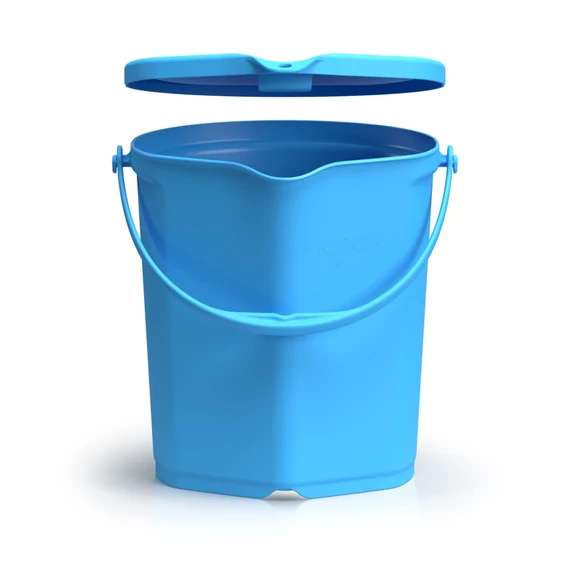 Igeax élelmiszeripari vödör 12L, skálázott, sárga