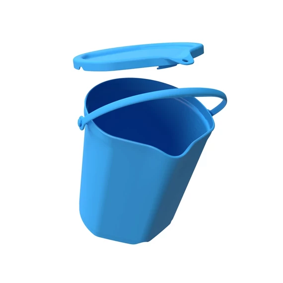 Igeax élelmiszeripari vödör 12L, skálázott, sárga