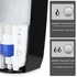 Szenzoros kézfertőtlenítő és folyékony szappan adagoló fali fehér-fekete 1000ml, adapterrel, utántölthető